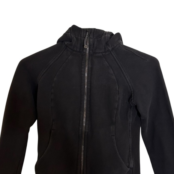 Lululemon Scuba Hoodie *Light Cotton Fleece Black- Size 6 - Picture 3 of 13